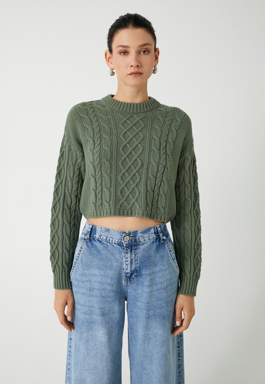 Джемпер CABLE Koton, зеленый
Джемпер CABLE Koton, зеленый