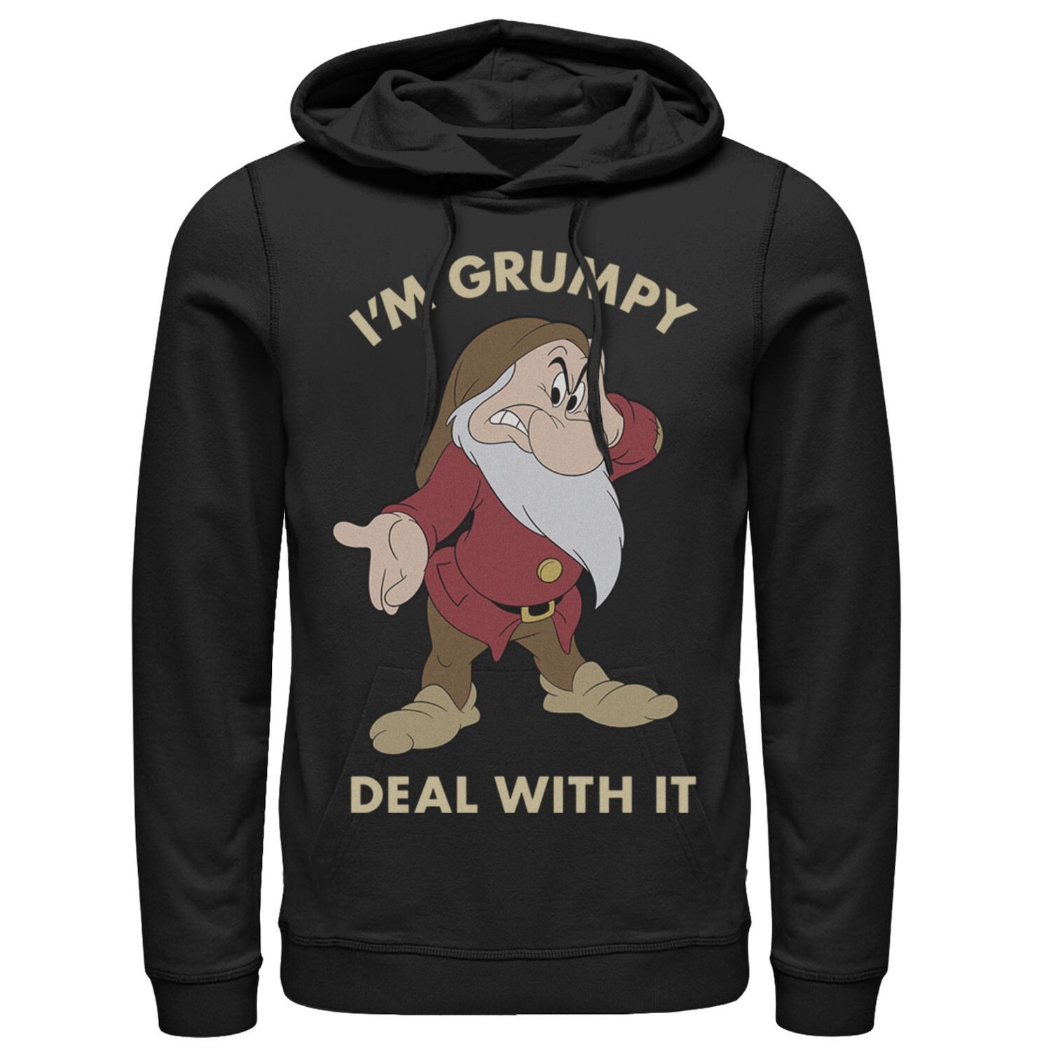 Мужская толстовка с портретом Disney Snow White I'm Grumpy Deal With It Licensed Character 
Мужская толстовка с портретом Disney Snow White I'm Grumpy Deal With It Licensed Character