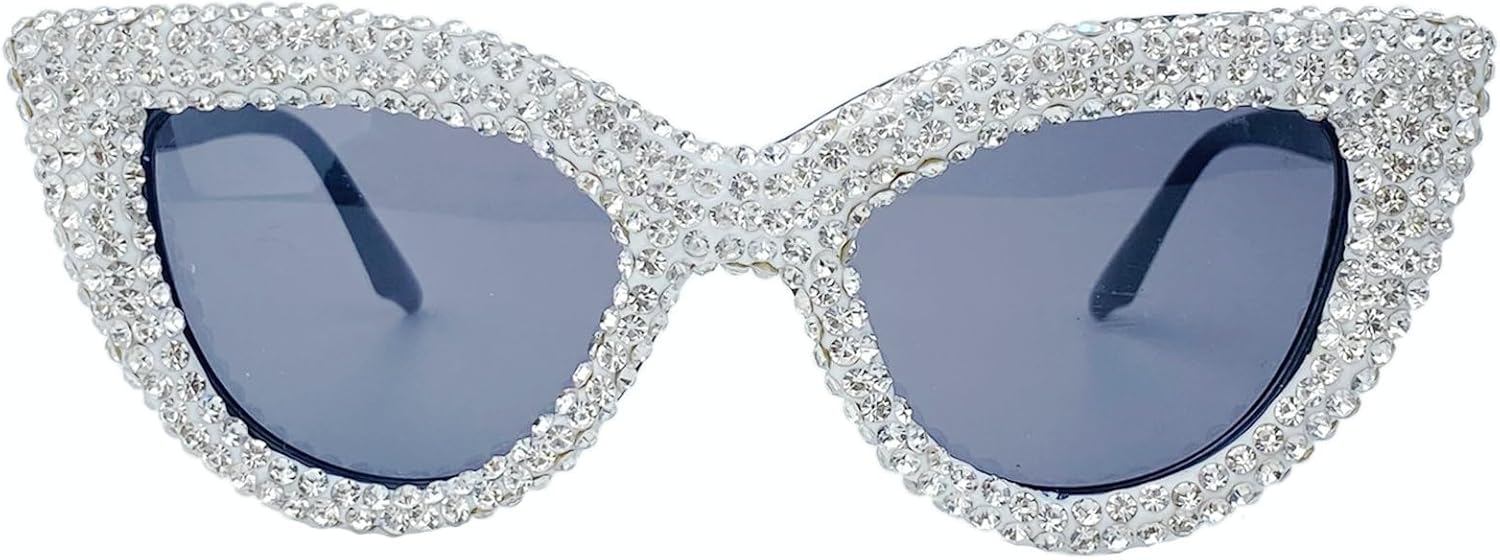 Большие женские солнцезащитные очки с бриллиантами, модные очки «кошачий глаз» со стразами, оправа с драгоценными камнями, аксессуар для костюмированной вечеринки mincl, Black
Большие женские солнцезащитные очки с бриллиантами, модные очки «кошачий глаз» со стразами, оправа с драгоценными камнями, аксессуар для костюмированной вечеринки mincl, Black