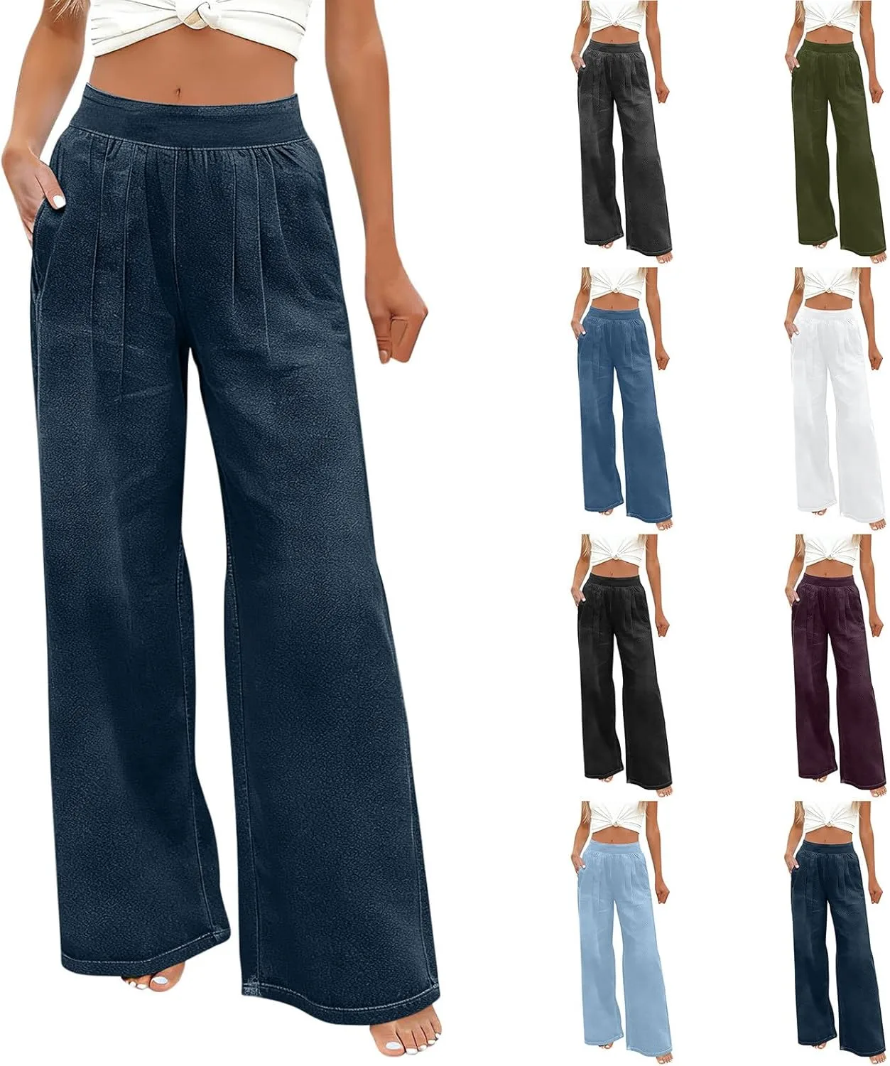 Женские джинсы Wide Leg с высокой посадкой и эластичным поясом
Женские джинсы Wide Leg с высокой посадкой и эластичным поясом