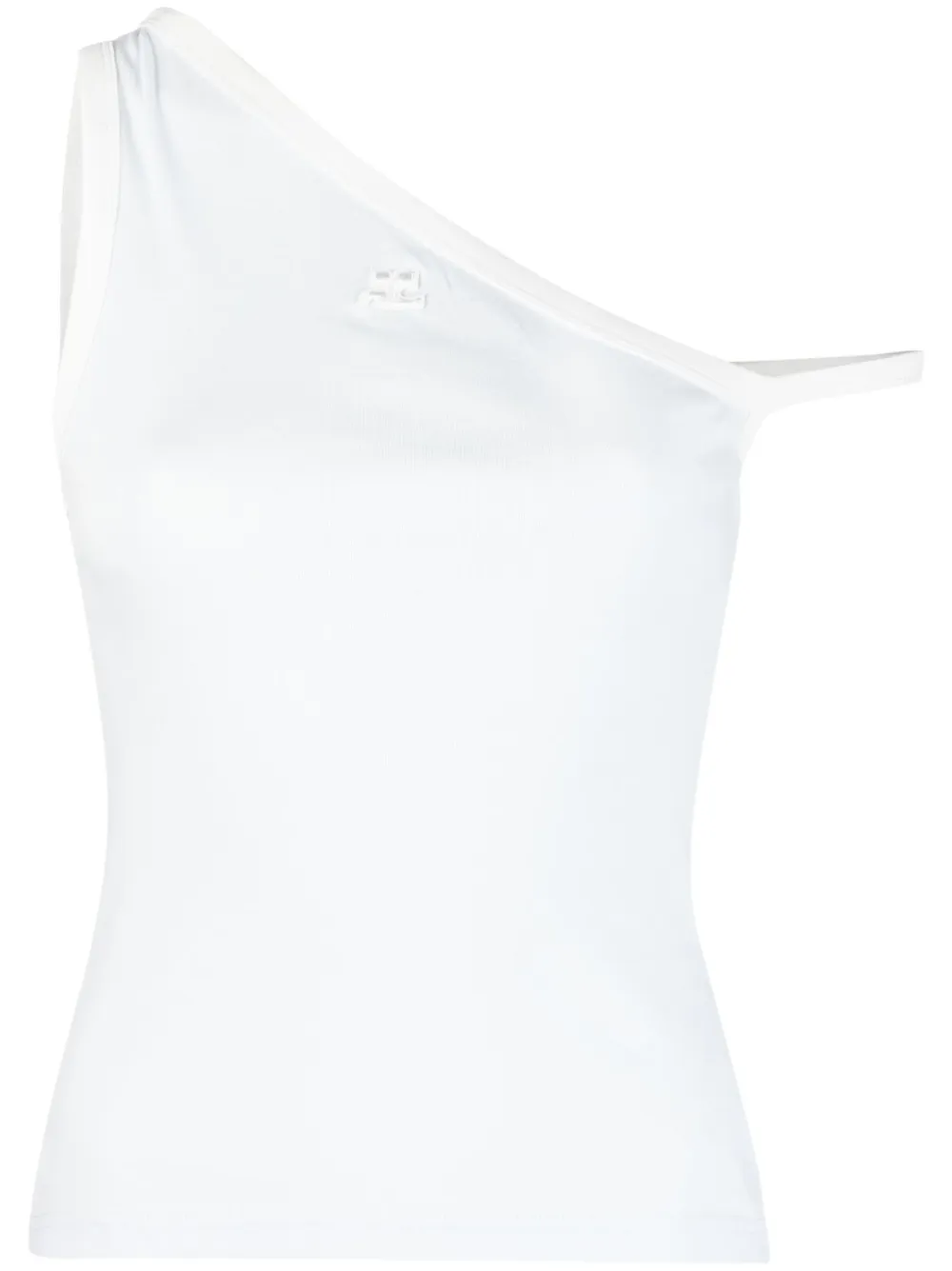 Топ на одно плечо с вышитым логотипом Courrèges, синий
Топ на одно плечо с вышитым логотипом Courrèges, синий