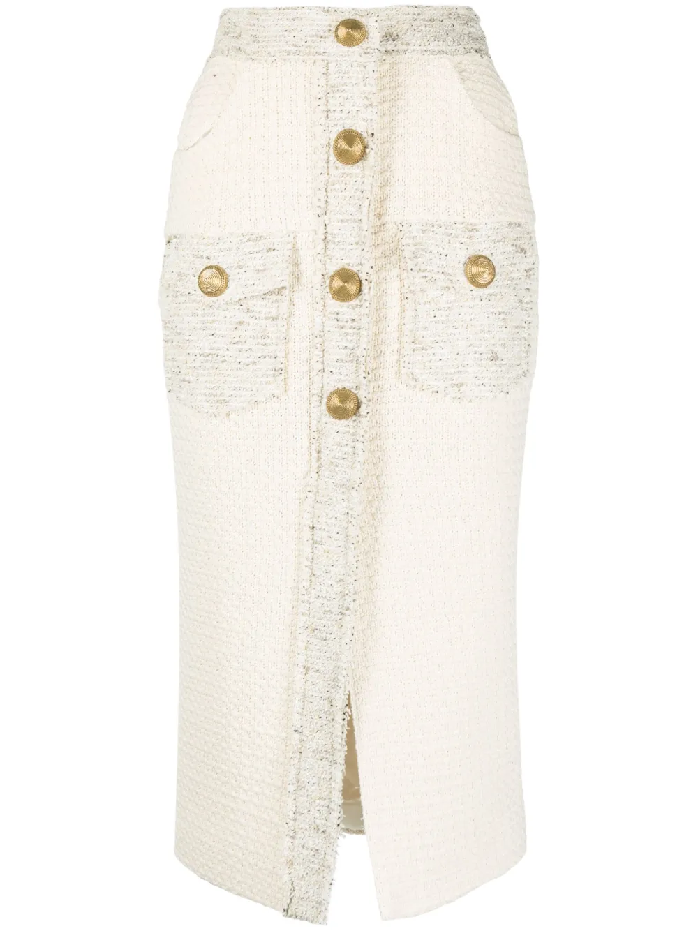 Юбка-карандаш с пуговицами BALMAIN, нейтральный
Юбка-карандаш с пуговицами BALMAIN, нейтральный