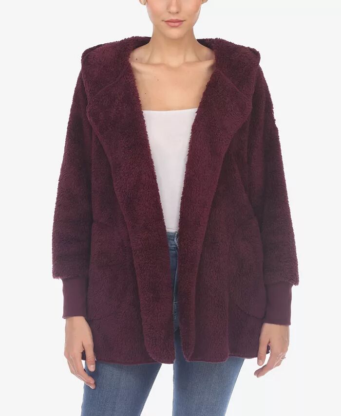 Женская плюшевая куртка с капюшоном и карманами White Mark, фиолетовый
Женская плюшевая куртка с капюшоном и карманами White Mark, фиолетовый