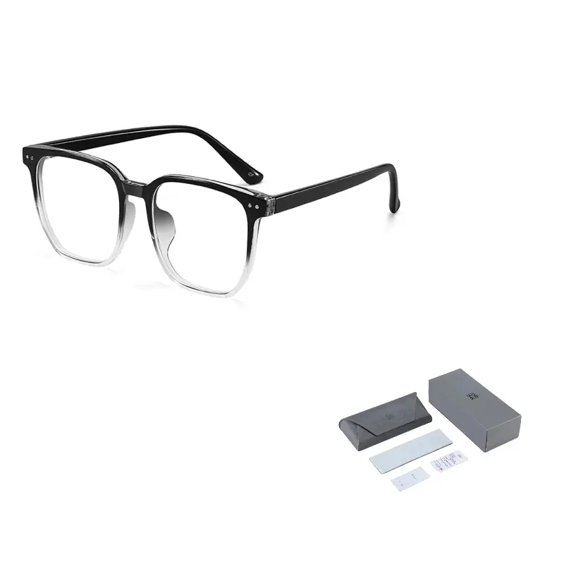 Wood Premium Пластиковая оправа для очков TR/Memory неправильной формы унисекс, Gradient Black 
Wood Premium Пластиковая оправа для очков TR/Memory неправильной формы унисекс, Gradient Black