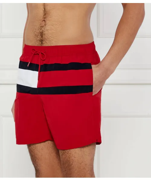 Пляжные шорты Regular fit Tommy Hilfiger Swimwear, красный 
Пляжные шорты Regular fit Tommy Hilfiger Swimwear, красный