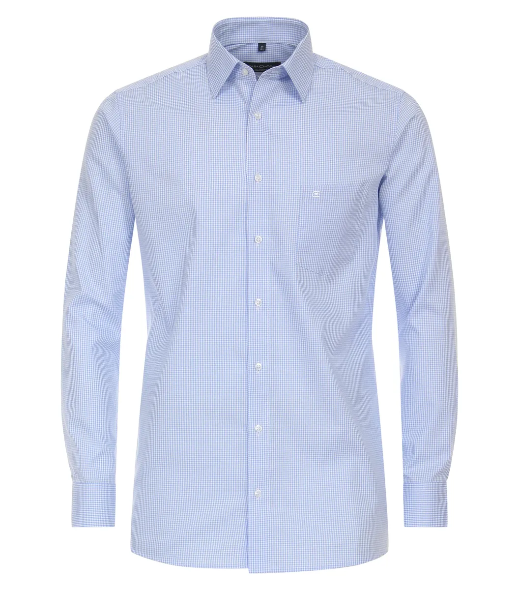 Деловая рубашка CASAMODA "Деловая рубашка CASAMODA в клетку", голубой 
Деловая рубашка CASAMODA "Деловая рубашка CASAMODA в клетку", голубой