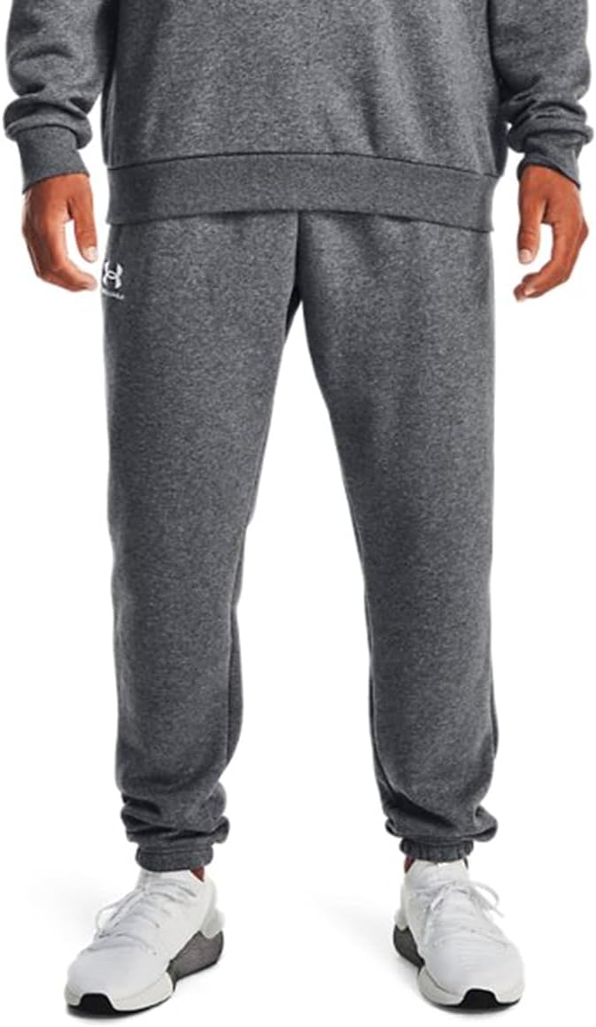 Мужские флисовые спортивные брюки Essential от Under Armour, черные, Pitch Gray Medium Heather/White
Мужские флисовые спортивные брюки Essential от Under Armour, черные, Pitch Gray Medium Heather/White