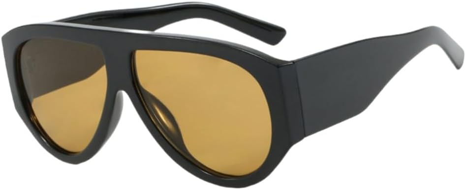 Винтажные большие солнцезащитные очки-пилот для женщин и мужчин, с крупной оправой, ветрозащитные, популярные панк-очки с защитой от УФ-излучения UV400 UJNHGQ, Black Brown
Винтажные большие солнцезащитные очки-пилот для женщин и мужчин, с крупной оправой, ветрозащитные, популярные панк-очки с защитой от УФ-излучения UV400 UJNHGQ, Black Brown