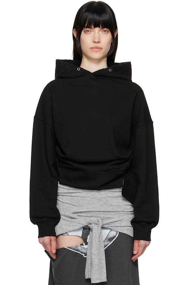 Деконструированный худи Open Yy, черный
Деконструированный худи Open Yy, черный