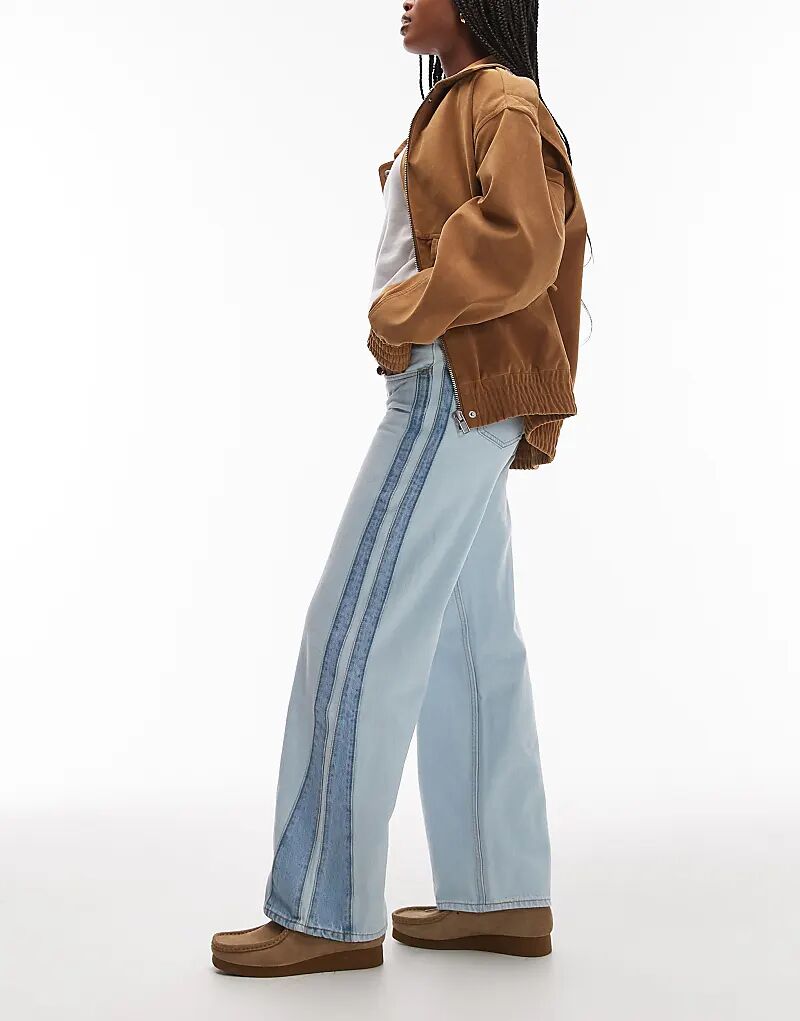 Джинсы Levi's с супернизкими вставками, свободного кроя, светло-синего цвета
Джинсы Levi's с супернизкими вставками, свободного кроя, светло-синего цвета