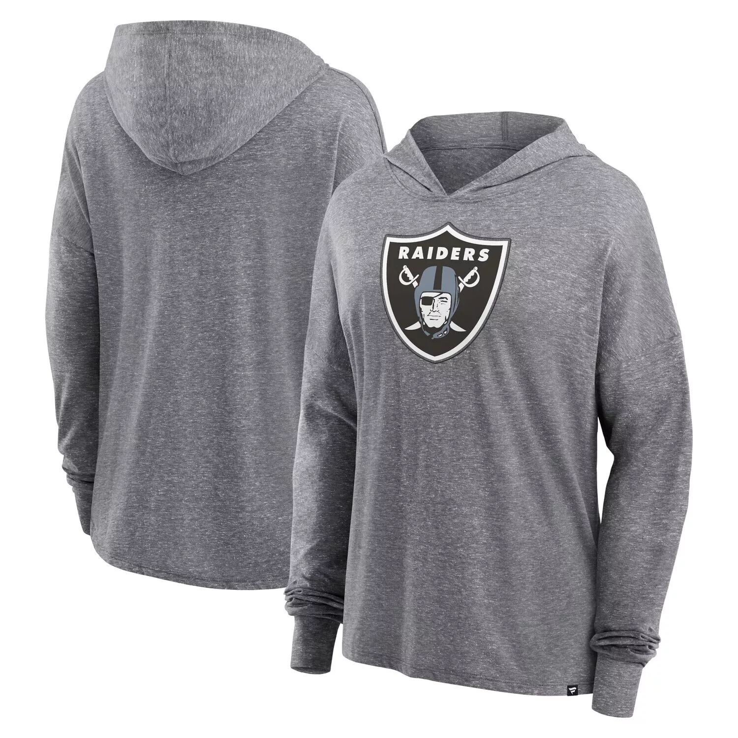 Женский уютный пуловер с капюшоном Fanatics Heather Grey Las Vegas Raiders Fanatics
Женский уютный пуловер с капюшоном Fanatics Heather Grey Las Vegas Raiders Fanatics