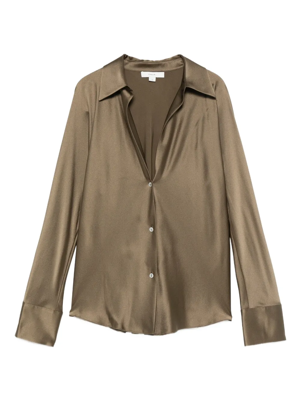 Шелковая рубашка Vince, коричневый
Шелковая рубашка Vince, коричневый