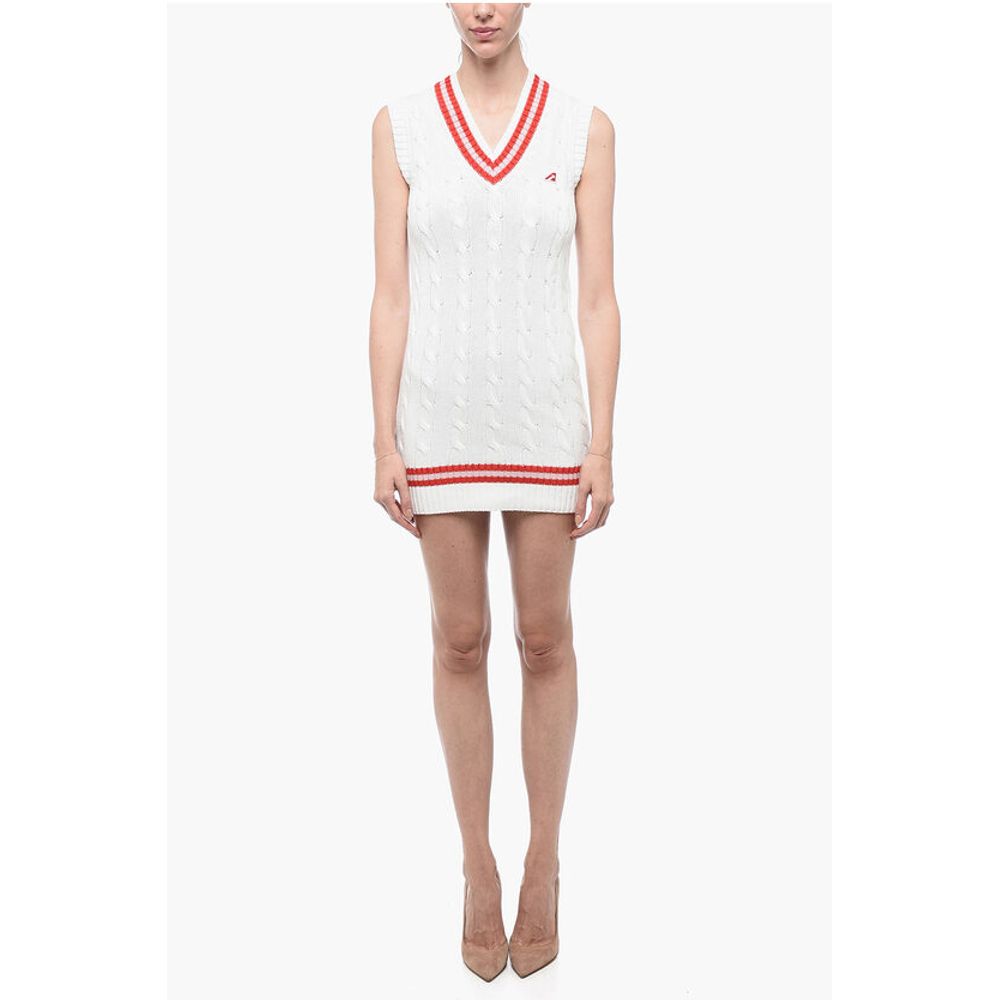 Мини-платье из хлопка аран с V-образным вырезом Autry, бежевый
Мини-платье из хлопка аран с V-образным вырезом Autry, бежевый