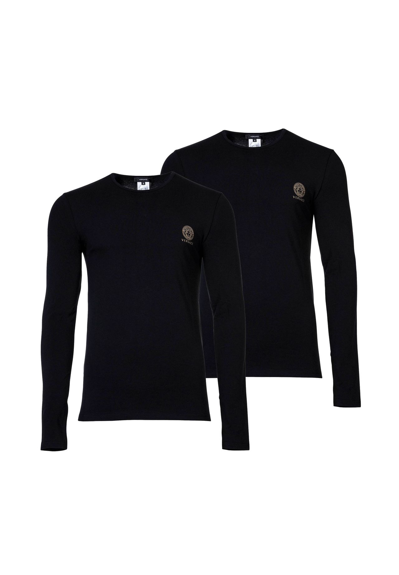 Рубашка мужская с длинными рукавами, упаковка 2 шт - TOPEKA, длинный рукав, круглый вырез, натуральный хлопок, би-стрейч VERSACE, черный
Рубашка мужская с длинными рукавами, упаковка 2 шт - TOPEKA, длинный рукав, круглый вырез, натуральный хлопок, би-стрейч VERSACE, черный