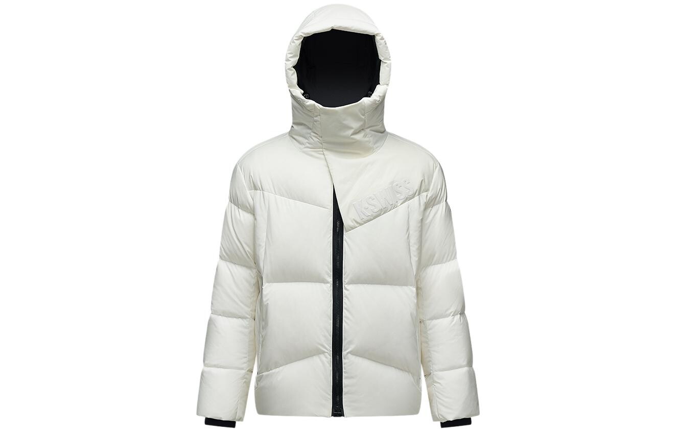 Пуховик мужской однотонный белый K·Swiss
Пуховик мужской однотонный белый K·Swiss