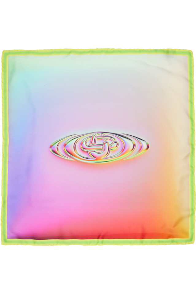 Casablanca Многоцветный шелковый шарф с градиентным стеклянным логотипом
Casablanca Многоцветный шелковый шарф с градиентным стеклянным логотипом