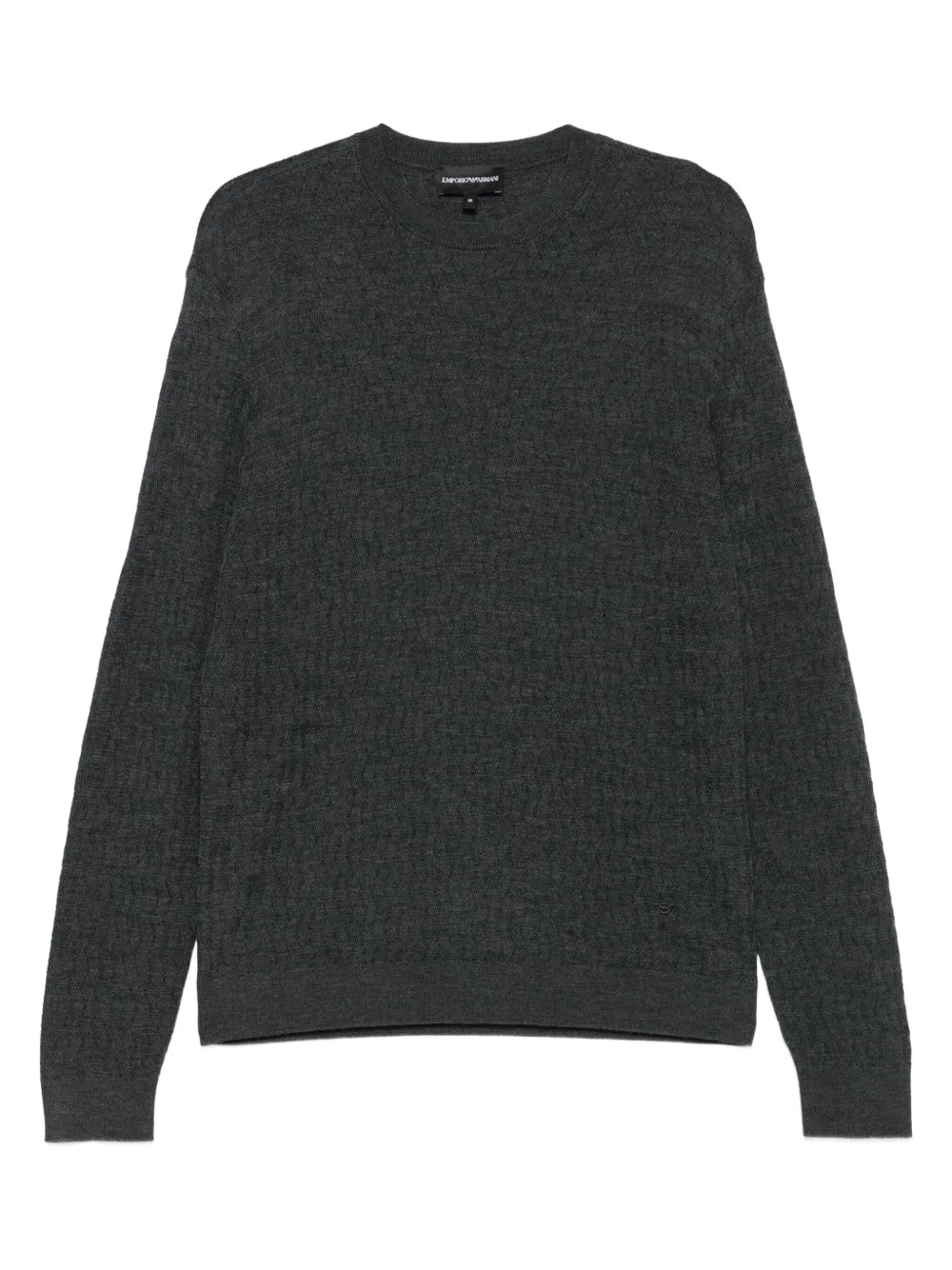 Фактурный свитер с круглым вырезом Emporio Armani, серый
Фактурный свитер с круглым вырезом Emporio Armani, серый