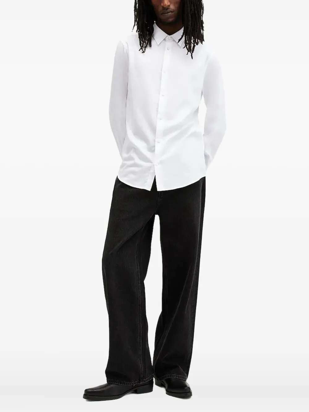 Рубашка с длинными рукавами и вышивкой Allsaints, белый
Рубашка с длинными рукавами и вышивкой Allsaints, белый