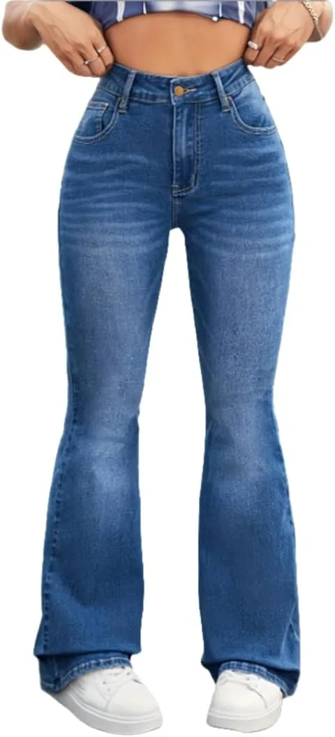 Женские джинсы скинни клеш на высокой талии с эффектом растяжки
Женские джинсы скинни клеш на высокой талии с эффектом растяжки