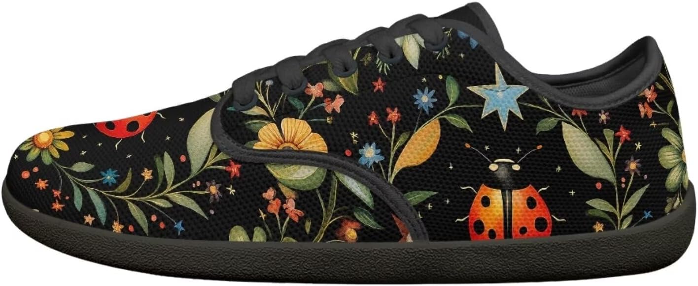 Кроссовки Binienty Barefoot для женщин и мужчин, унисекс, без шнурков, для тенниса, ходьбы, походов и кемпинга, Ladybug Boho Floral
Кроссовки Binienty Barefoot для женщин и мужчин, унисекс, без шнурков, для тенниса, ходьбы, походов и кемпинга, Ladybug Boho Floral