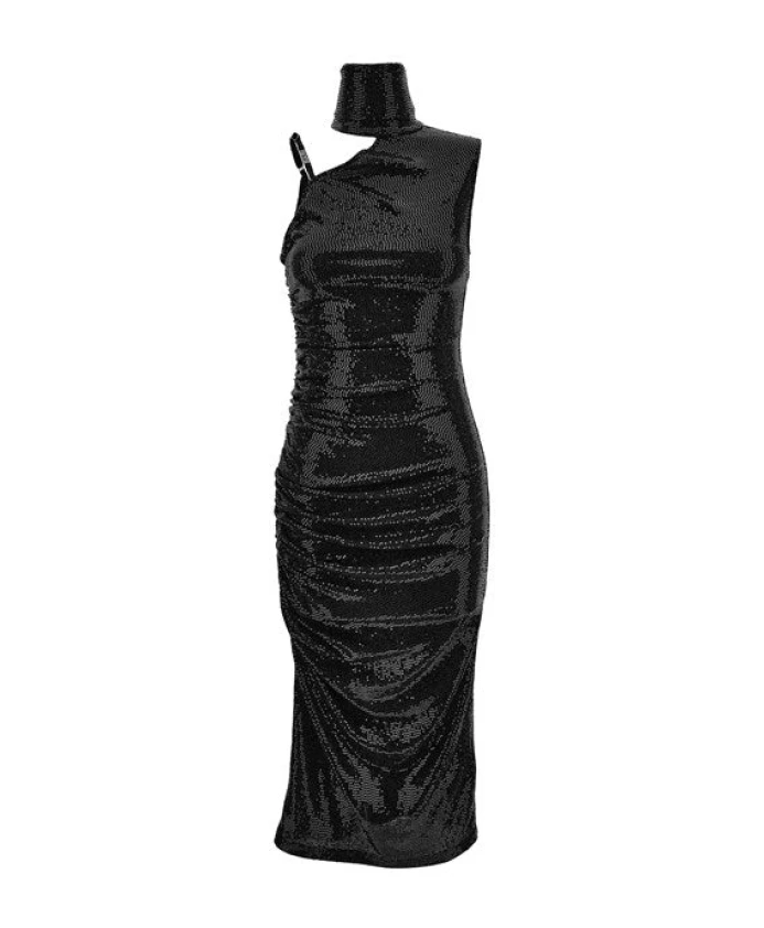 Платье, расшитое пайетками Versace Jeans Couture, черный
Платье, расшитое пайетками Versace Jeans Couture, черный