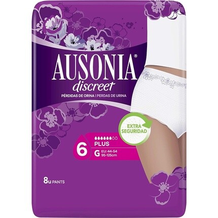 Нижнее белье Ausonia Discreet Pants Plus G от утечек мочевого пузыря — набор из 8 шт.
Нижнее белье Ausonia Discreet Pants Plus G от утечек мочевого пузыря — набор из 8 шт.