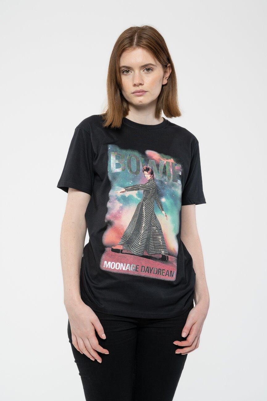 Футболка Moonage Daydream с блестящим принтом David Bowie, черный
Футболка Moonage Daydream с блестящим принтом David Bowie, черный