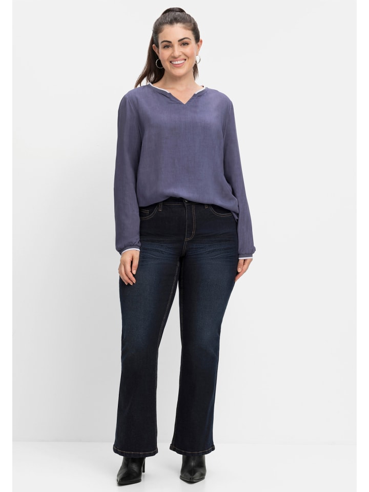 Джинсы sheego, темно-синий деним
Джинсы sheego, темно-синий деним