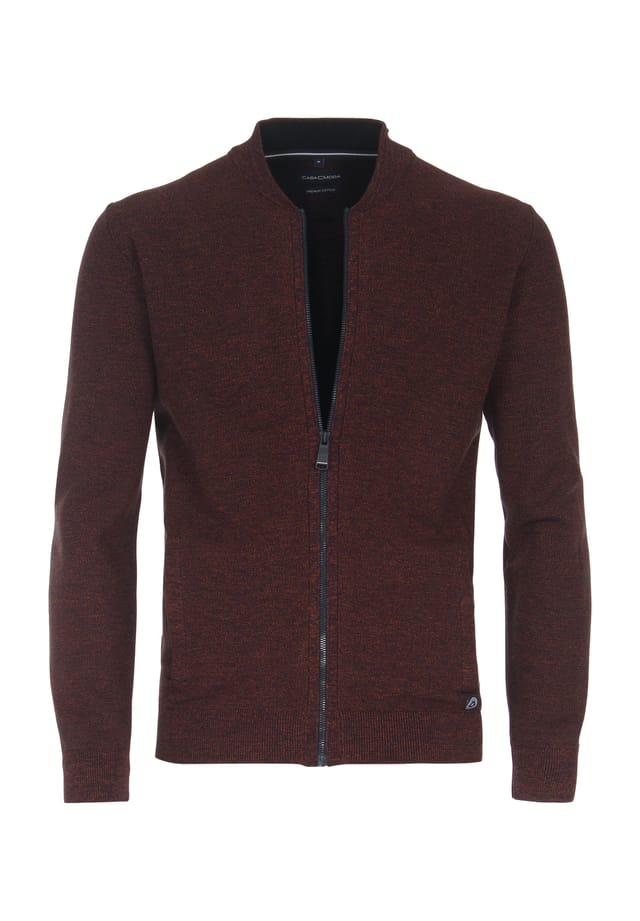 Кардиган с круглой горловиной и застежкой-молнией Casamoda, оранжевый
Кардиган с круглой горловиной и застежкой-молнией Casamoda, оранжевый