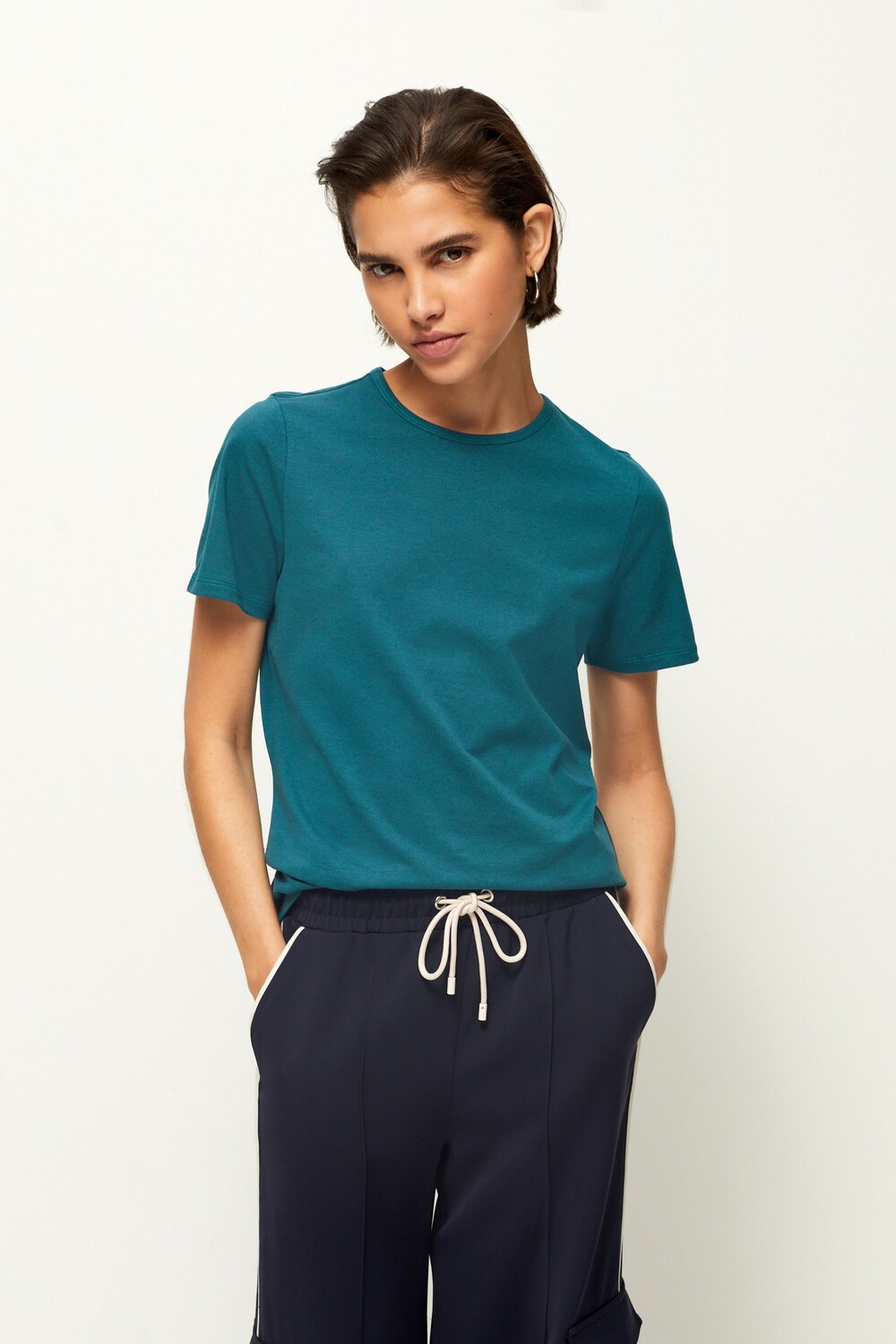 Повседневная футболка с короткими рукавами высоким содержанием хлопка и круглым вырезом Next, синий
Повседневная футболка с короткими рукавами высоким содержанием хлопка и круглым вырезом Next, синий