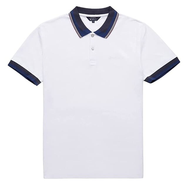 Классическая мужская рубашка-поло с полосатым воротником Ben Sherman, белый
Классическая мужская рубашка-поло с полосатым воротником Ben Sherman, белый