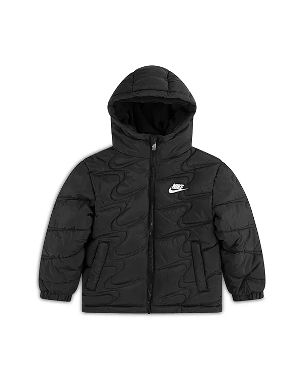 Детская стеганая пуховая куртка с логотипом Swoosh. Nike, черный
Детская стеганая пуховая куртка с логотипом Swoosh. Nike, черный