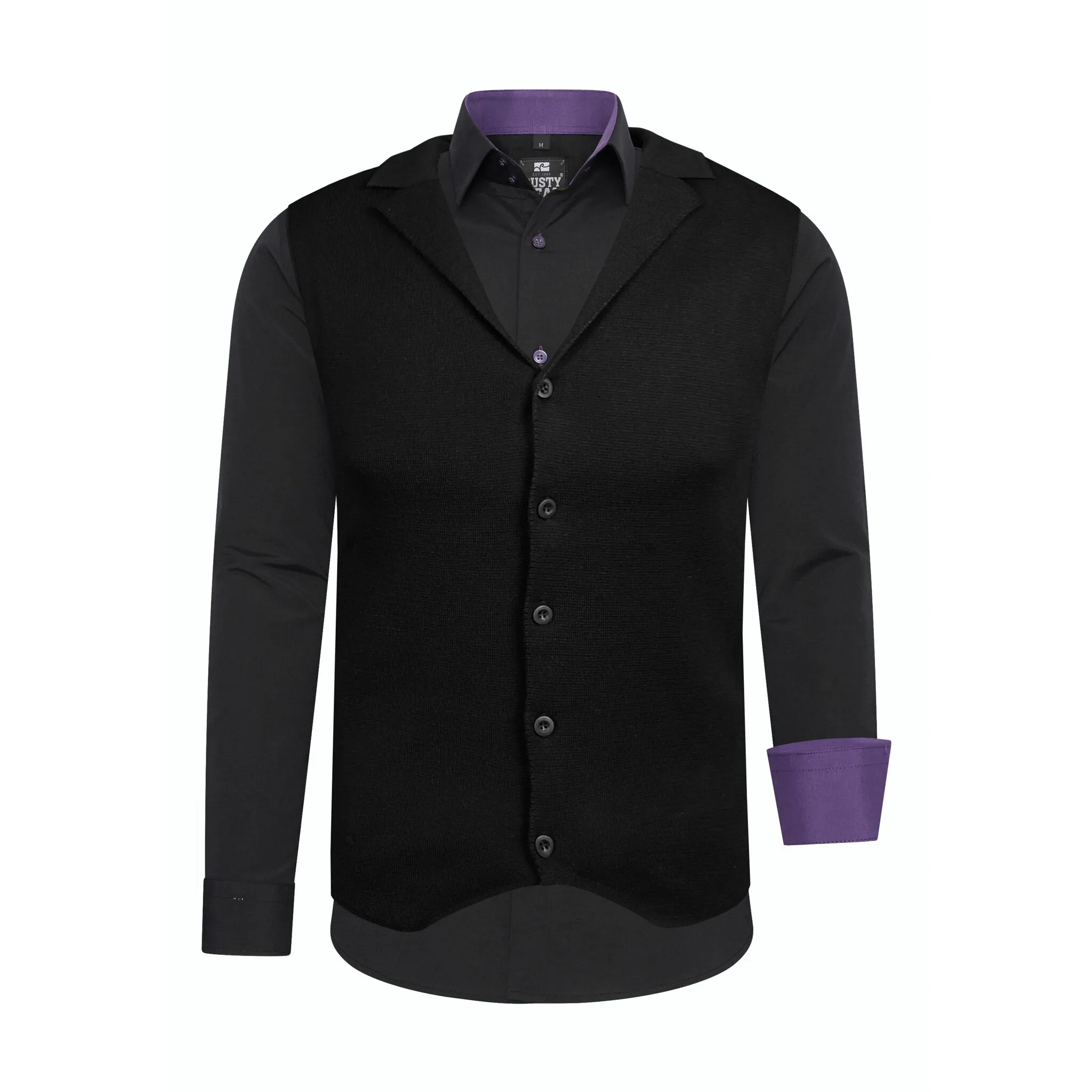 Рубашка с длинными рукавами Расти Нила, включая рубашку с длинными рукавами и жилет Rusty Neal, фиолетовый
Рубашка с длинными рукавами Расти Нила, включая рубашку с длинными рукавами и жилет Rusty Neal, фиолетовый