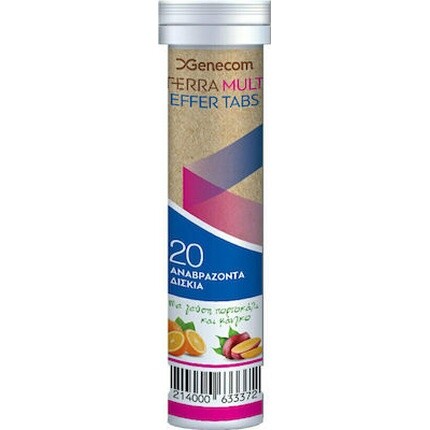 Мультивитамины с апельсином и мангом, пищевая добавка - 20 шипучих таблеток Terra
Мультивитамины с апельсином и мангом, пищевая добавка - 20 шипучих таблеток Terra