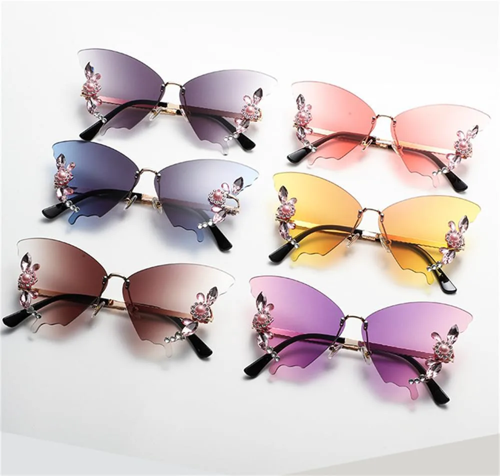 Женские солнцезащитные очки с бриллиантами, защита от УФ-излучения, винтажные металлические безободковые солнцезащитные очки, украшение для очков generic, 3
Женские солнцезащитные очки с бриллиантами, защита от УФ-излучения, винтажные металлические безободковые солнцезащитные очки, украшение для очков generic, 3