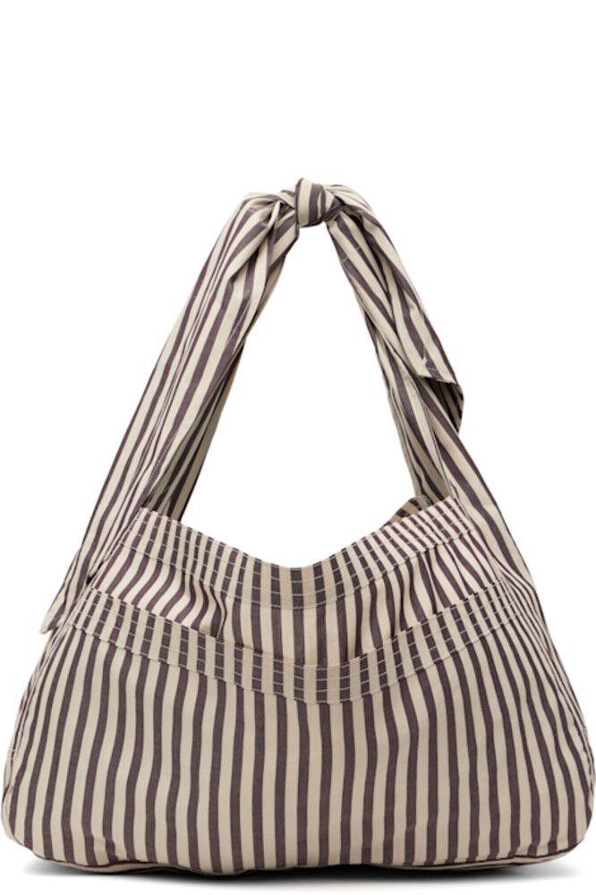 Сумка-кокон цвета Taupe & Off-White SC103 
Сумка-кокон цвета Taupe & Off-White SC103