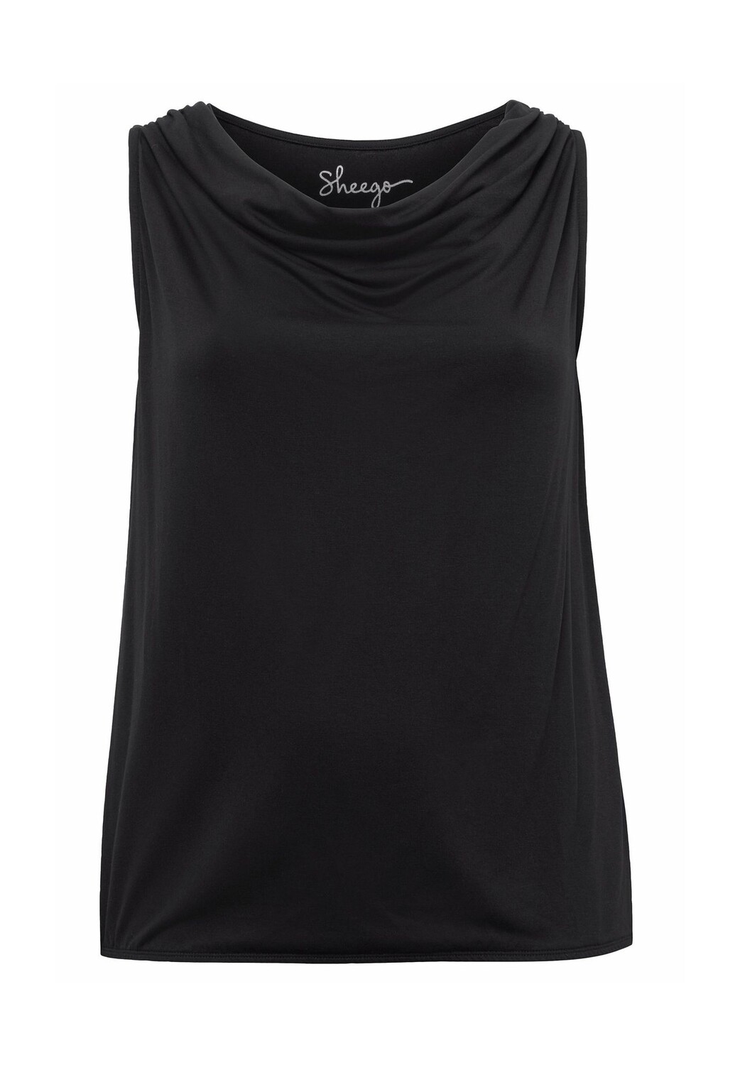 Топ с воротником-хомутом и эластичным поясом sheego, черный
Топ с воротником-хомутом и эластичным поясом sheego, черный