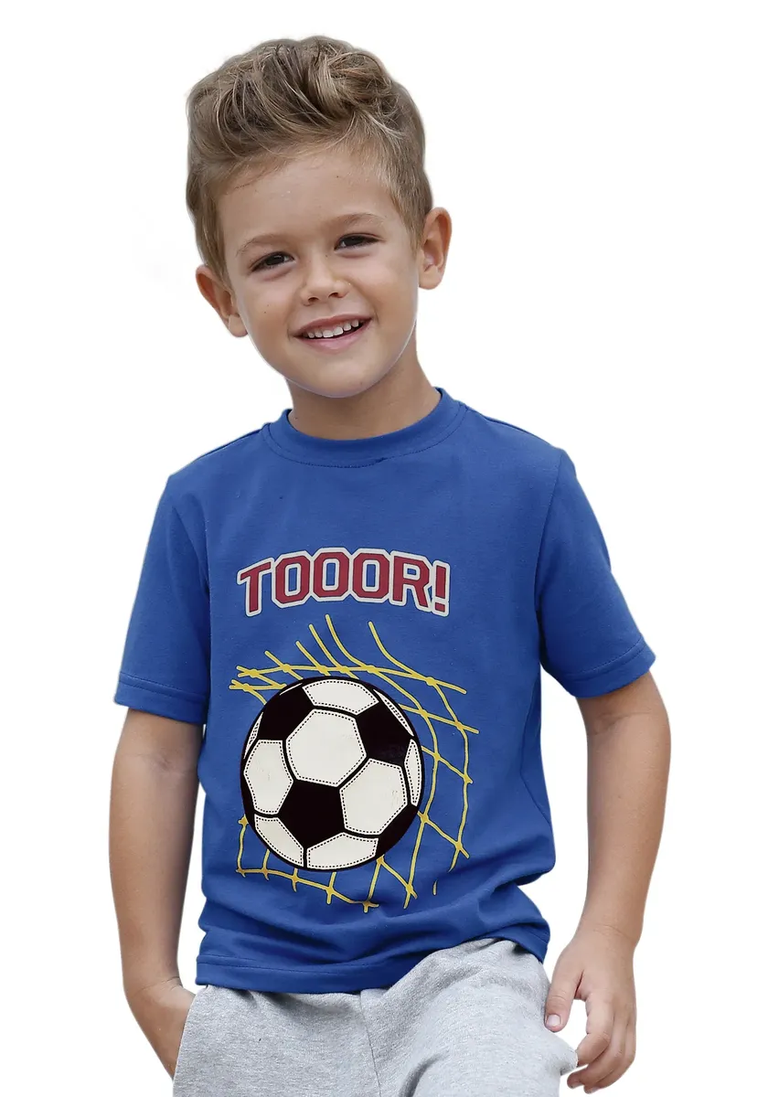 KIDSWORLD Футболка "ТОООР" с надписью, синий
KIDSWORLD Футболка "ТОООР" с надписью, синий