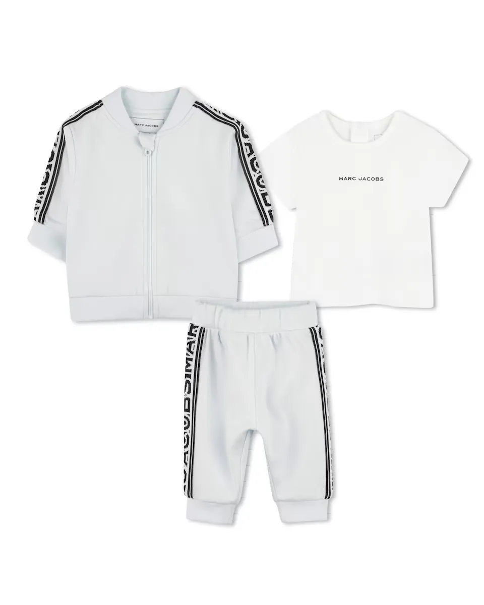 Детский комплект унисекс синего цвета хлопок Marc Jacobs, голубой
Детский комплект унисекс синего цвета хлопок Marc Jacobs, голубой