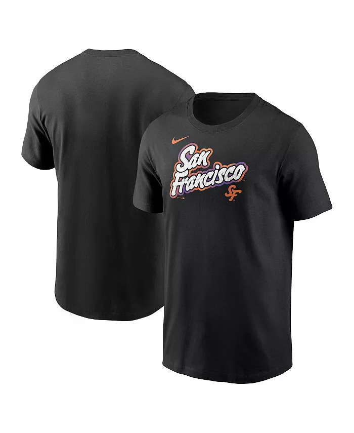 Мужская черная футболка San Francisco Giants 2025 City Connect с надписью Wordmark Nike
Мужская черная футболка San Francisco Giants 2025 City Connect с надписью Wordmark Nike