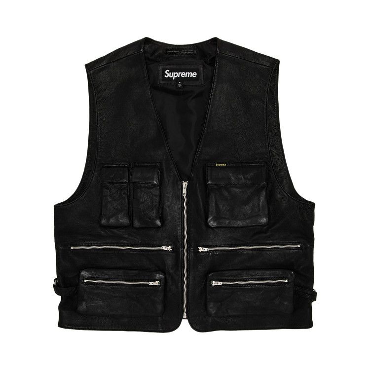 Утепленный жилет Supreme Leather Cargo Vest, Black
Утепленный жилет Supreme Leather Cargo Vest, Black