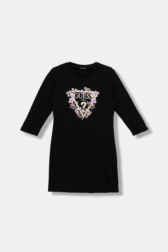 Детское хлопковое платье Guess, черный
Детское хлопковое платье Guess, черный