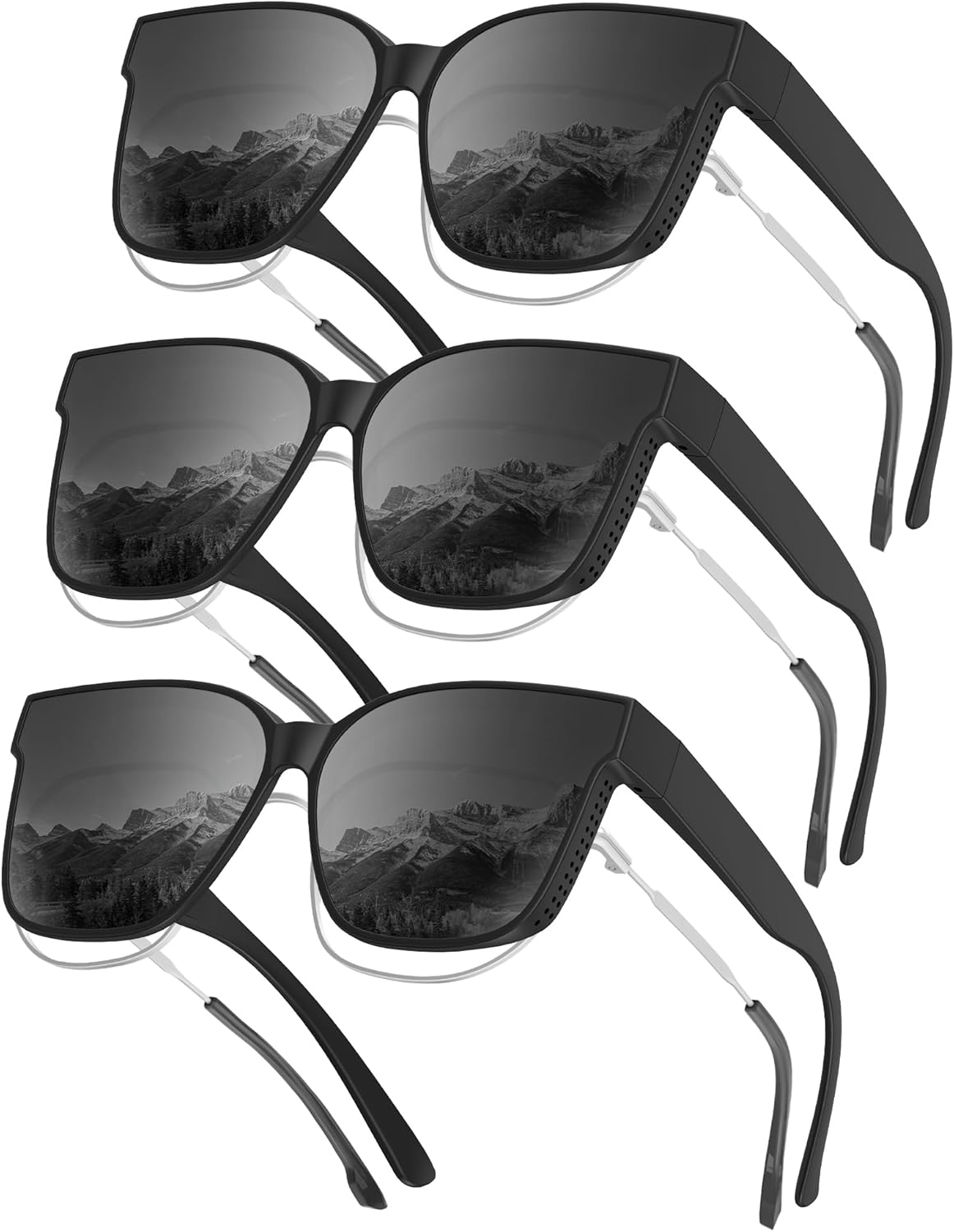 KALIYADI Солнцезащитные очки с поляризацией, надеваемые поверх обычных очков, для женщин, солнцезащитные очки с обтекаемой формой: мужские поляризованные солнцезащитные очки с защитой UV400, Matte Black+matte Black+matte Black
KALIYADI Солнцезащитные очки с поляризацией, надеваемые поверх обычных очков, для женщин, солнцезащитные очки с обтекаемой формой: мужские поляризованные солнцезащитные очки с защитой UV400, Matte Black+matte Black+matte Black