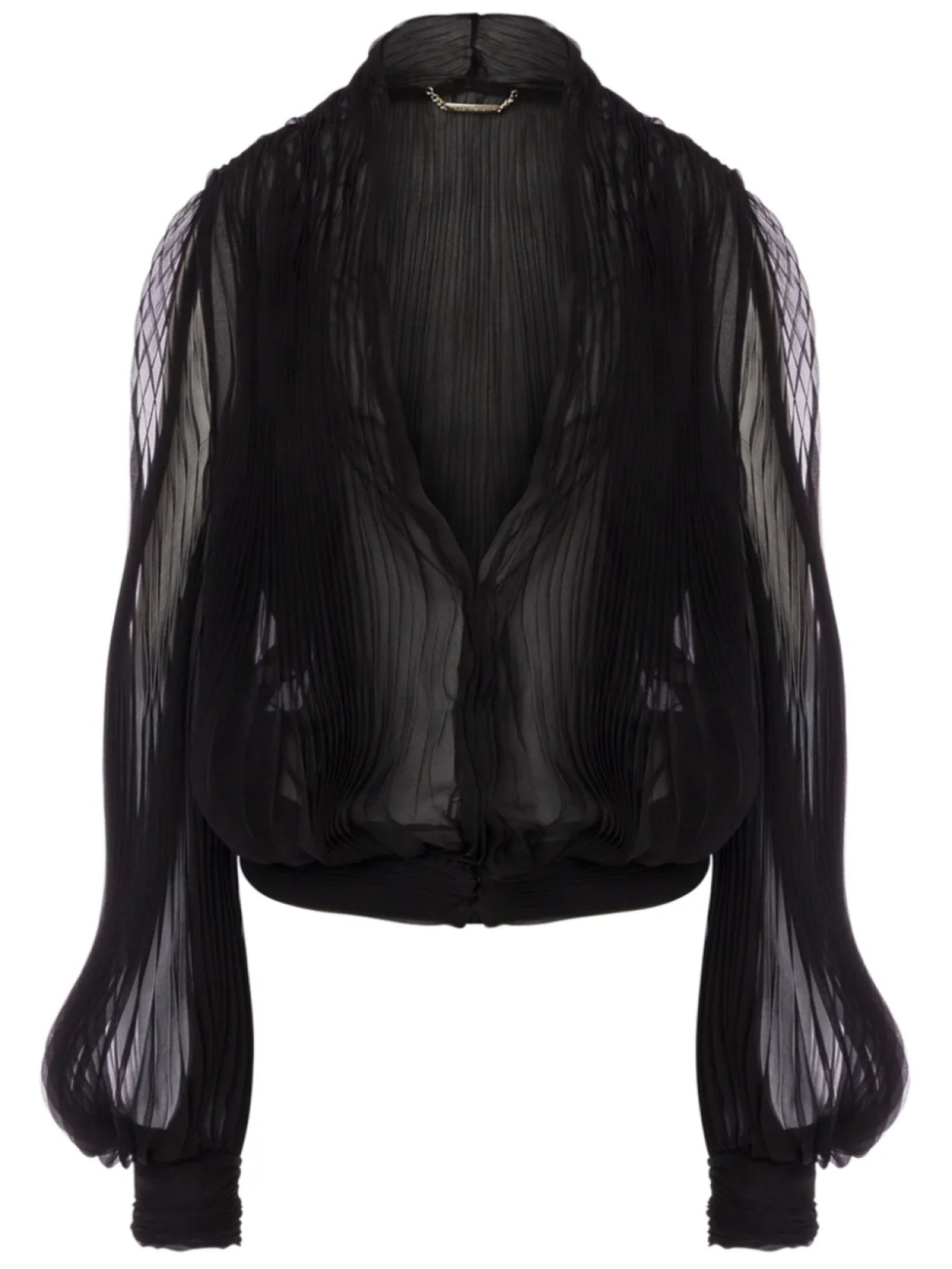 Шелковая блузка Alberta Ferretti, черный
Шелковая блузка Alberta Ferretti, черный