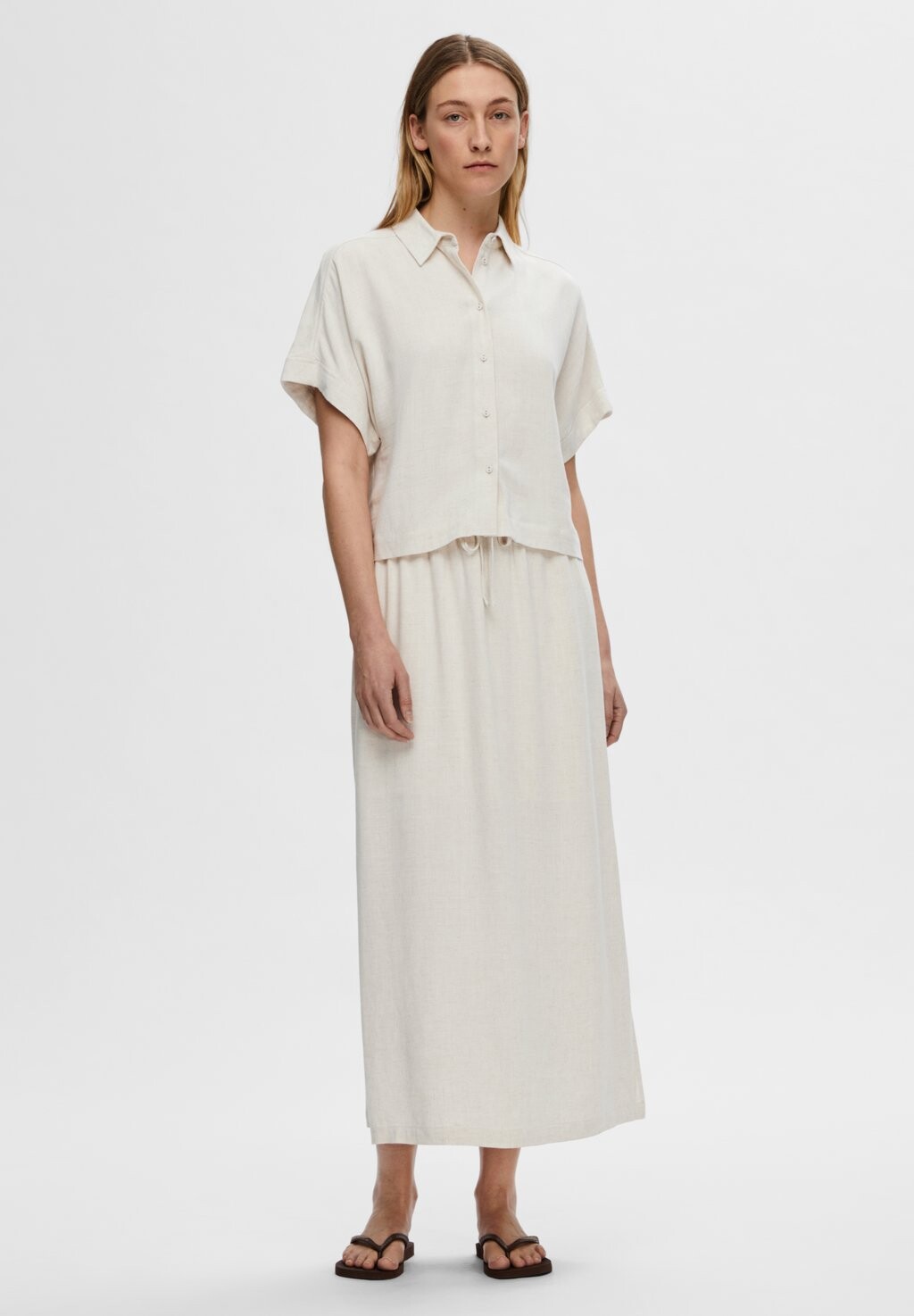 Блузка-рубашка Slfviva Noos Selected, песочная ракушка
Блузка-рубашка Slfviva Noos Selected, песочная ракушка