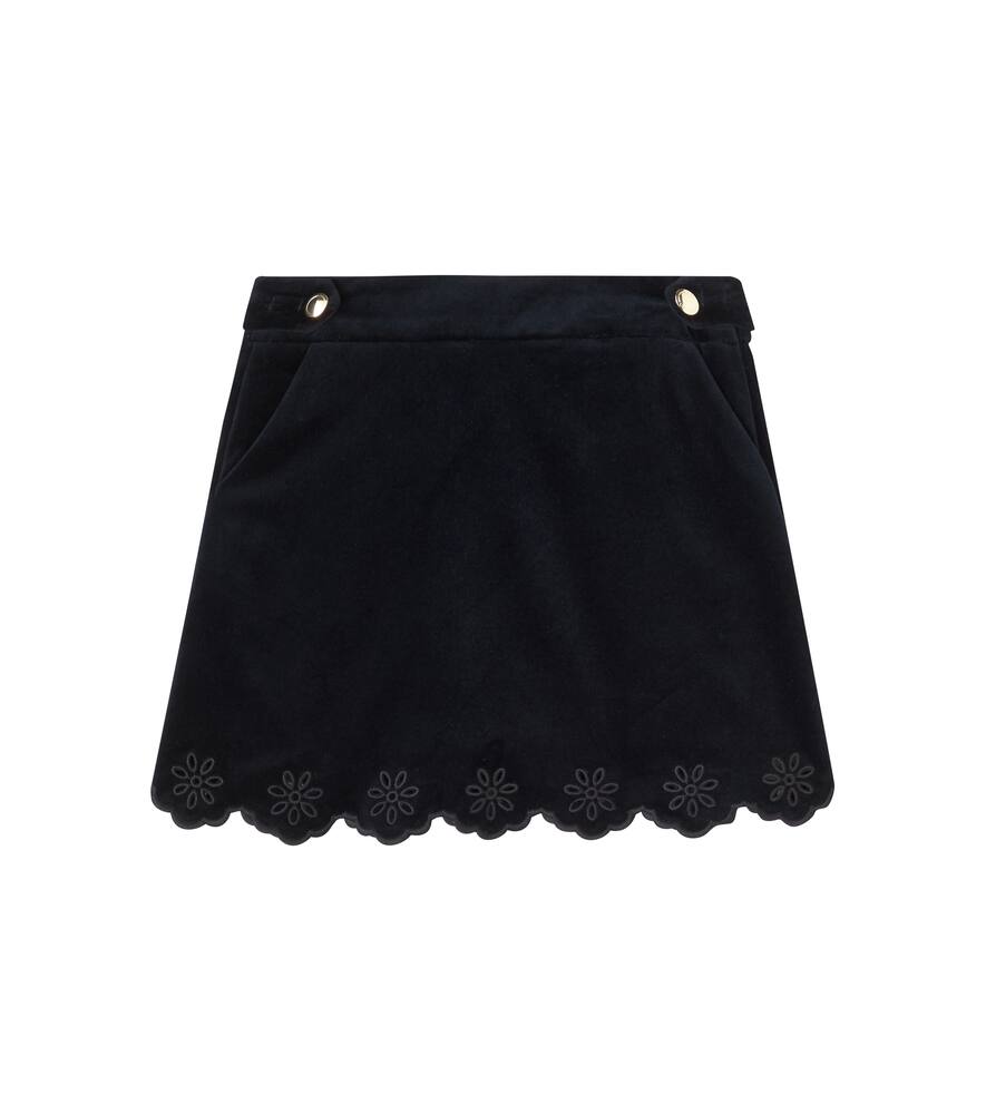 Скруглённая юбка из хлопкового вельвета Chloé Kids, Cadet Blue
Скруглённая юбка из хлопкового вельвета Chloé Kids, Cadet Blue