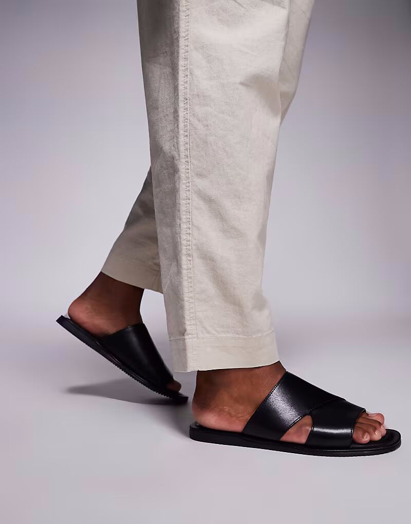 Сандалии с ремешками ASOS DESIGN из черной кожи
Сандалии с ремешками ASOS DESIGN из черной кожи