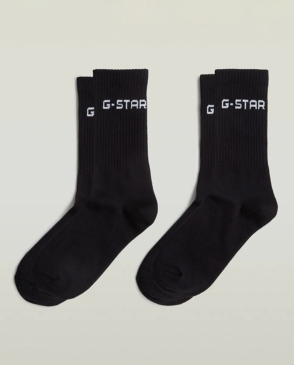 Комплект из двух пар мужских спортивных носков G-Star, черный
Комплект из двух пар мужских спортивных носков G-Star, черный