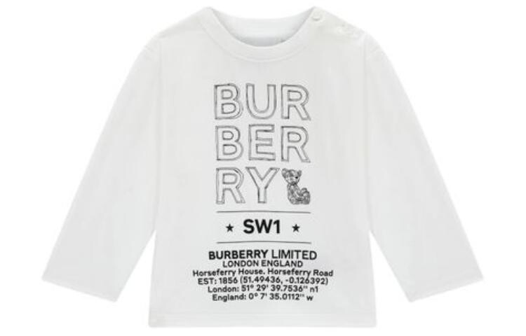 Футболка детская Burberry с черным принтом, белый
Футболка детская Burberry с черным принтом, белый