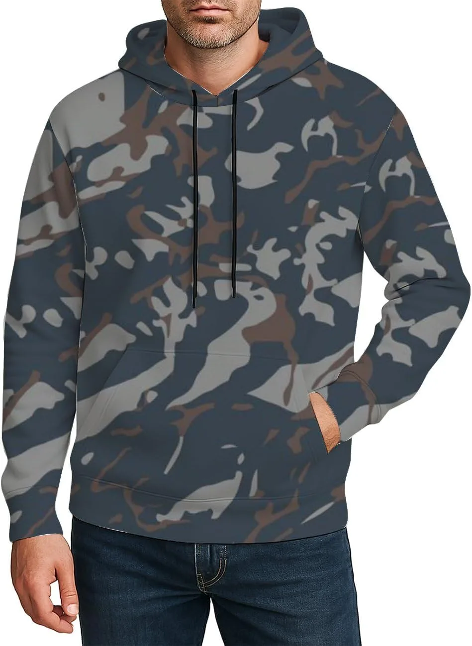 Толстовка с капюшоном для мужчин, синий камуфляжный принт, с карманом и кулиской Deovige
Толстовка с капюшоном для мужчин, синий камуфляжный принт, с карманом и кулиской Deovige